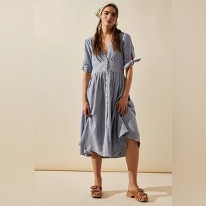 New Free People Love of My Life Midi Dress Size Small Rainwater